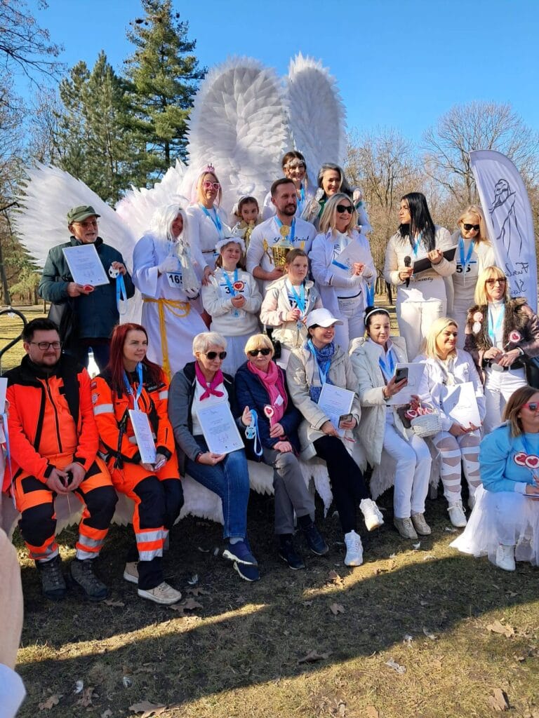 Profilaktyka raka piersi  7 marca 2026 r. Park Kościuszki Skwer Seniorów – 13 Bieg Fundacja Śląskie Anioły